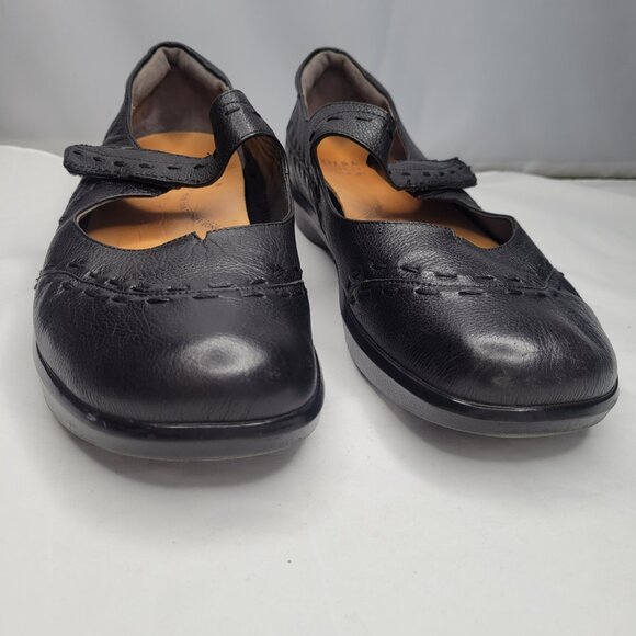 ZIERA Black Leather Gummibear Mary Jane Size 42 / 11.5 Comfort Lightweight - Picture 5 of 11